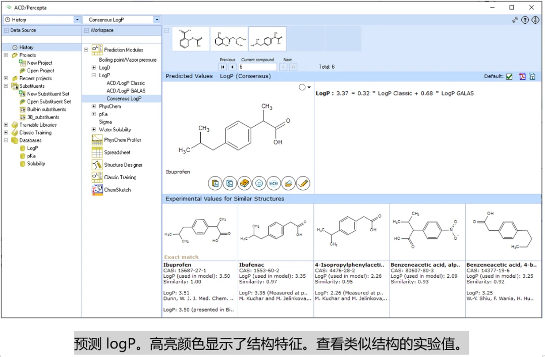 PhysChem Suite：化合物理化性质计算 界面