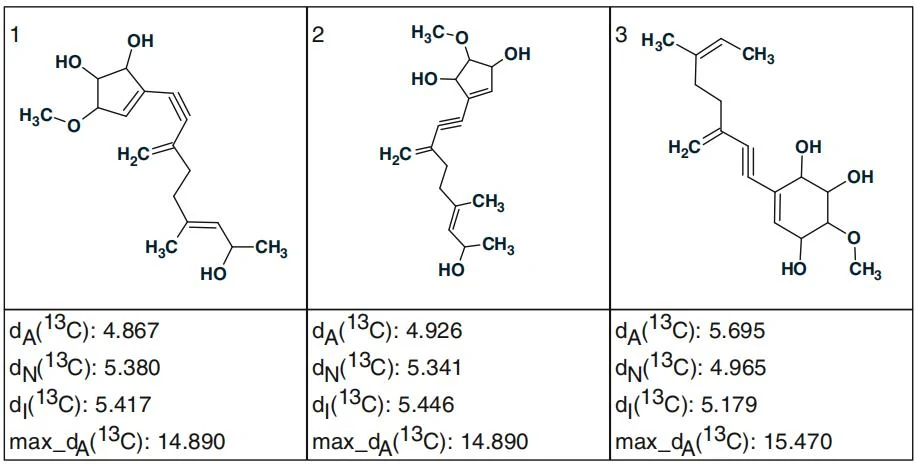 图5.82 Phomentrioloxin：通过严格结构生成得到的结构