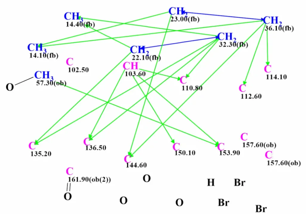 图1. Spiromastixone Z4的分子连接图(MCD)