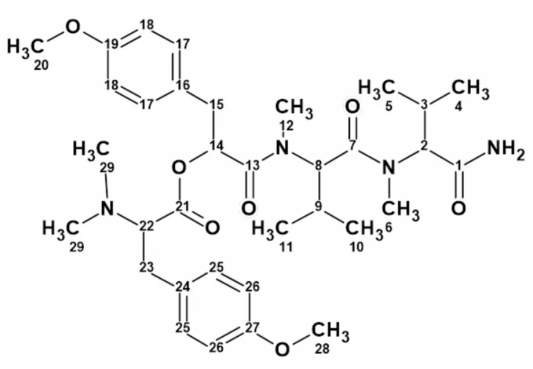 海洋天然产物 hectoramide B 的结构解析