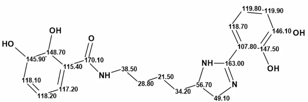 微生物来源天然产物 pseudochelin A 的结构解析