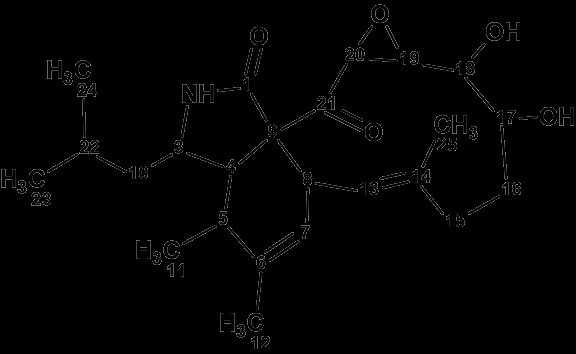 真菌来源天然产物 aspochalasin H1 的结构解析