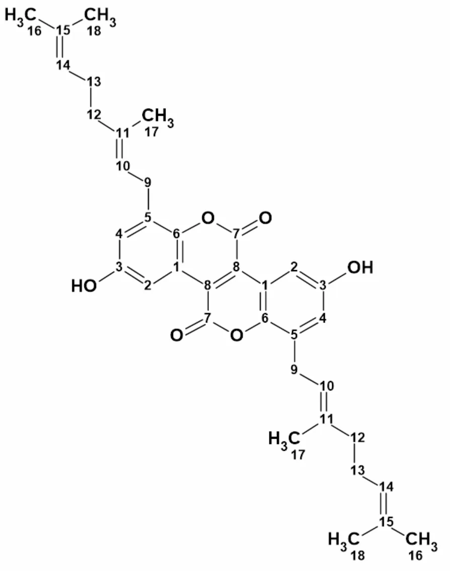 双香豆素类天然产物 bidysoxyletine 的结构解析