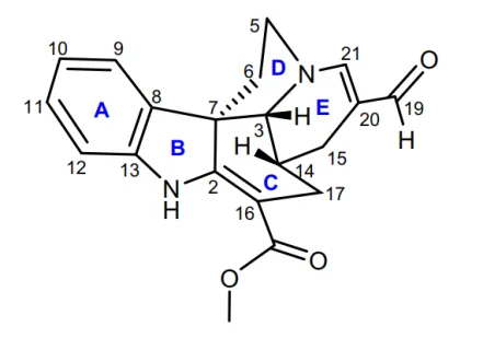 18-降单萜类吲哚生物碱 Tabernaecorymine A 的结构解析