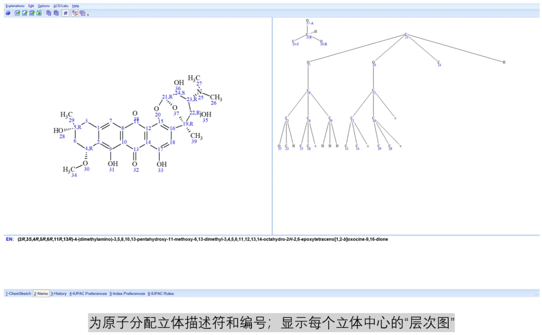 ACD/Name 软件界面(二)